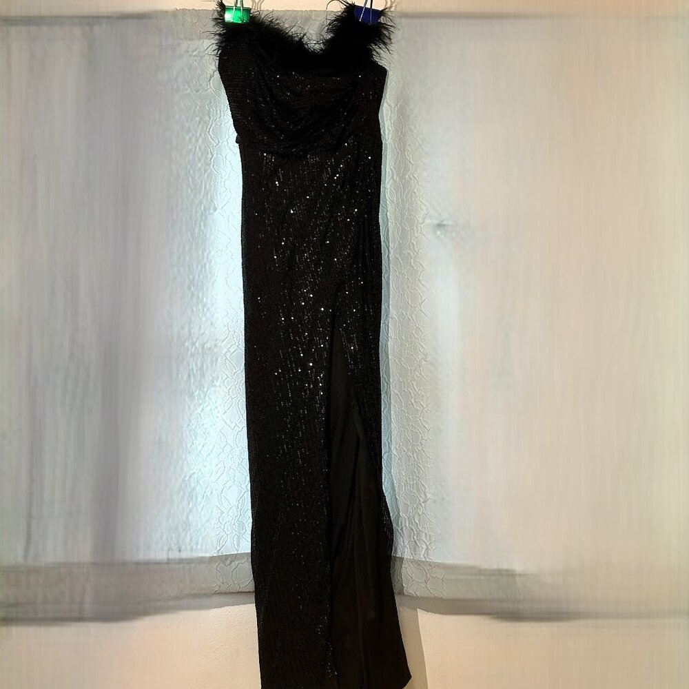 Black Sequin Formal Dress